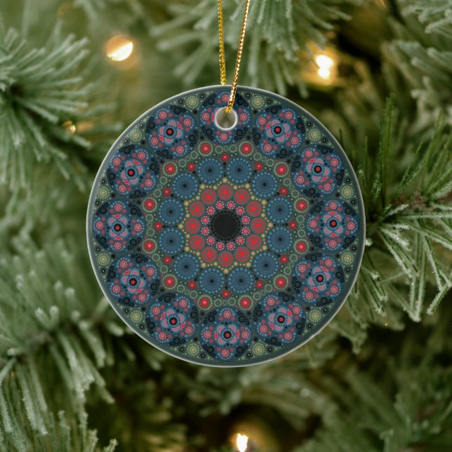Mart Birthstone Bloodstone Mandala Ornament (Träd)