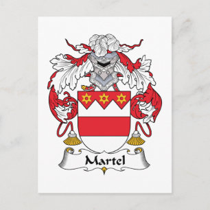 Martel Family Crest Vykort
