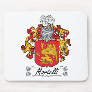 Martelli familjvapensköld musmatta