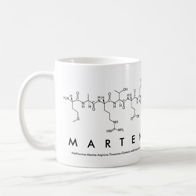 Marten peptide namn mugg (Vänster)