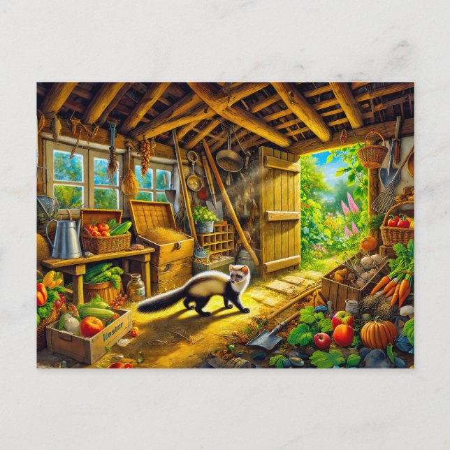 Marten Utforska den gamla formen Vykort (Framsida)