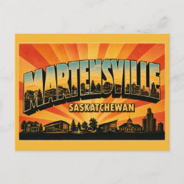 Martensville Saskatchewan Familjestad Vykort