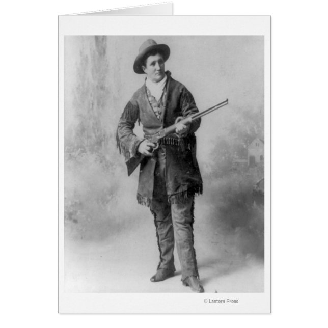 Martha Canary ’Calamity Jane’ Hälsningskort (Framsidan)