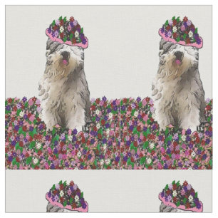 Martha gammal engelsk Sheepdog Tyg