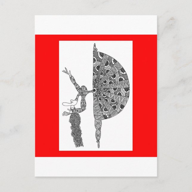 martha graham dans vykort (Framsida)