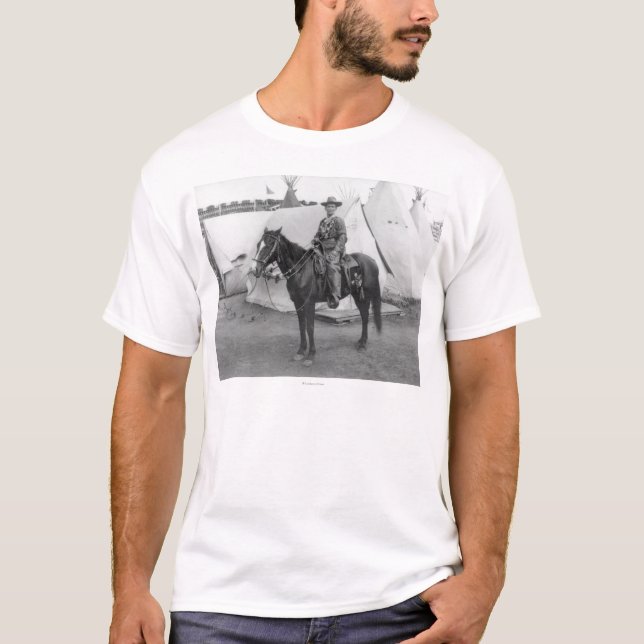 Martha kanariefågel "Calamity Jane" på hästrygg T-shirt (Framsida)