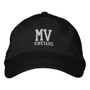 Martha Vineyard Cap (justerbar) Broderad Keps