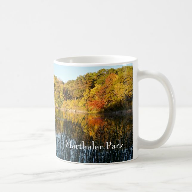 Marthaler Park - höstreflektioner Kaffemugg (Höger)