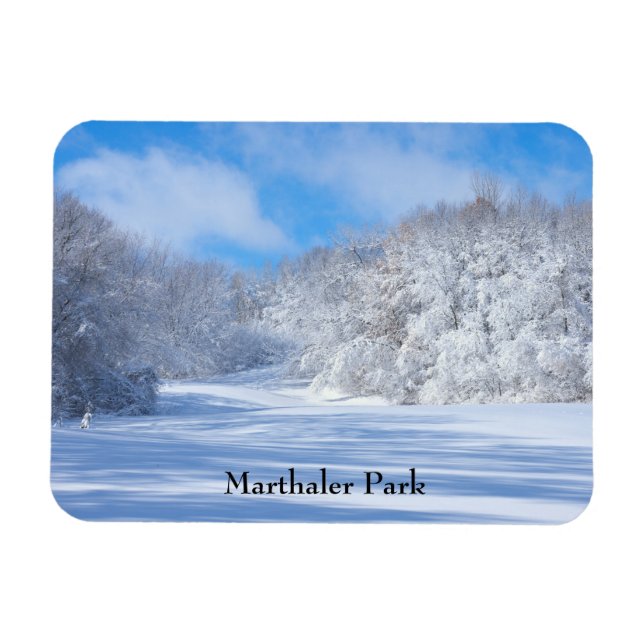 Marthaler Park Snowy Backe Magnet (Horisontell)