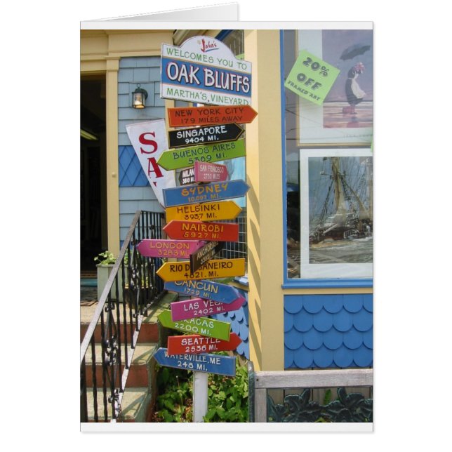 Martha's Vineyard 2 Hälsningskort (Framsidan)