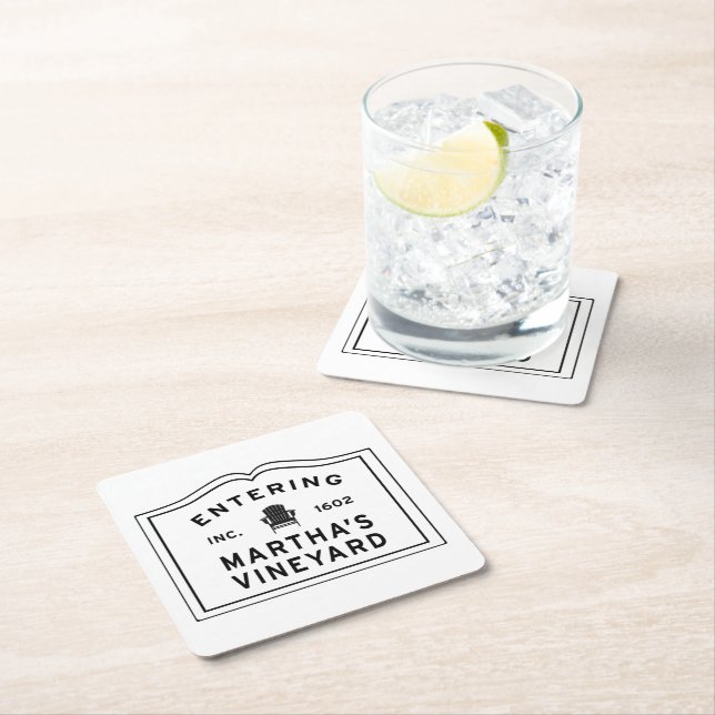 Martha's Vineyard Adirondack Ordförande Underlägg Papper Kvadrat (Insitu)