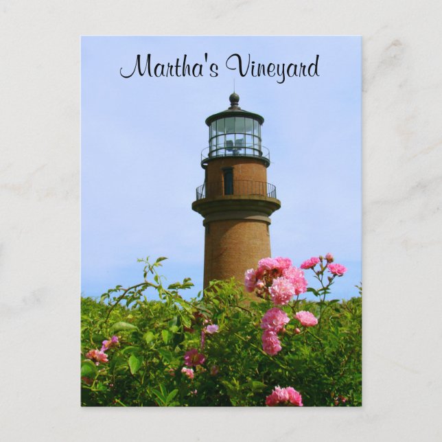 Martha's Vineyard Aquinnah Lighthouse-vykort Vykort (Framsida)