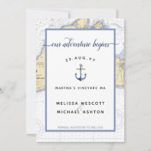Martha's Vineyard Autentin Nautical Bröllop