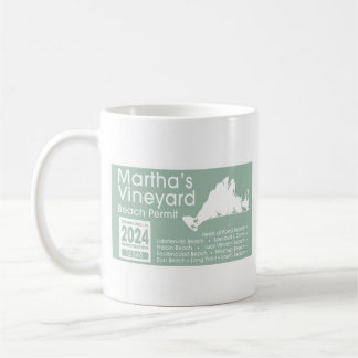 Marthas Vineyard Beach-tillstånd 2024 Kaffemugg