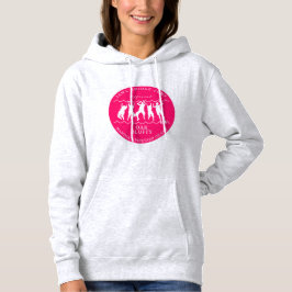 Martha's Vineyard Bridge Jump Rosa Logotyp Hoodie T Shirt