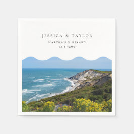 Martha's Vineyard Bröllop Anpassningsbar Cocktail  Pappersservett