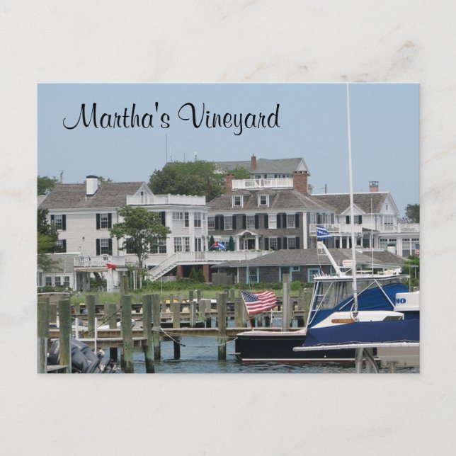 Martha's Vineyard Cape Cod, Edgartown MORSA Post C Vykort (Framsida)