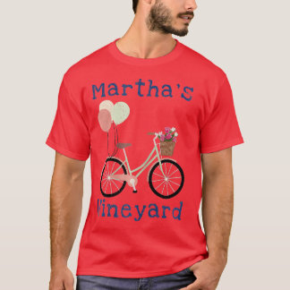 Marthas Vineyard Cape Cod Summer Vacation Bicycle T Shirt