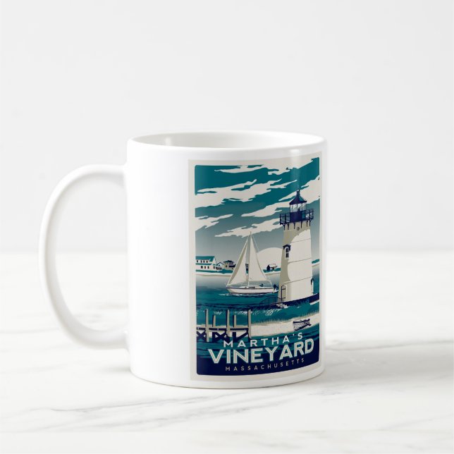 Martha's Vineyard Coffee Mugg - Storlek 11oz (Vänster)