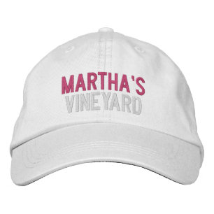 MARTHA'S VINEYARD EMBROIDERED BASEBALL CAP BRODERAD KEPS