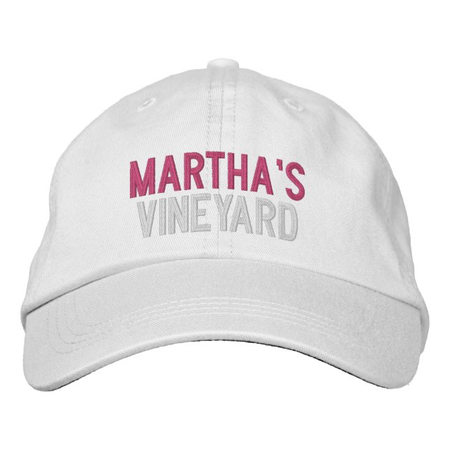 MARTHA'S VINEYARD EMBROIDERED BASEBALL CAP BRODERAD KEPS (Framsida)