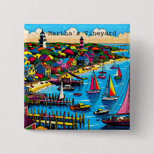 Martha's Vineyard Färgkonst av Abstrakt Knapp