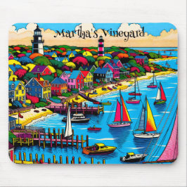 Martha's Vineyard | Färgkonst av Abstrakt Musmatta