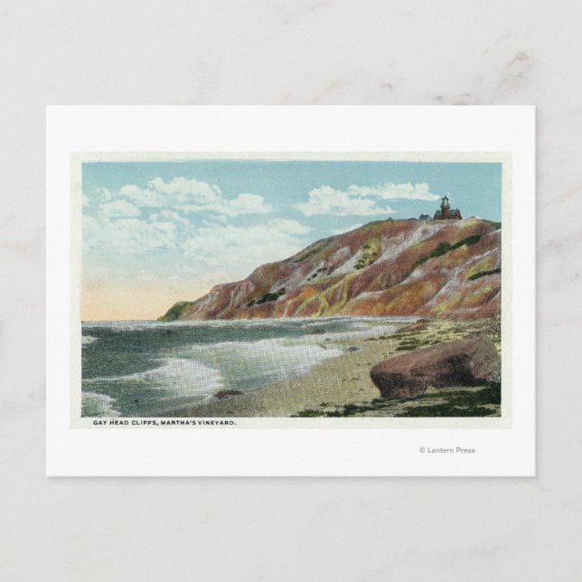 Martha's Vineyard, Gay Head Cliffs View Vykort (Framsida)