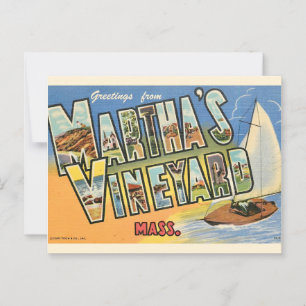 Marthas Vineyard Hälsningar Vykort