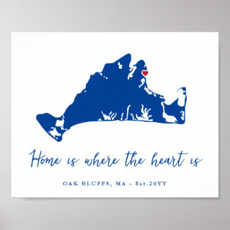 Martha's Vineyard Houseworp Gift Vineyard Haven Poster