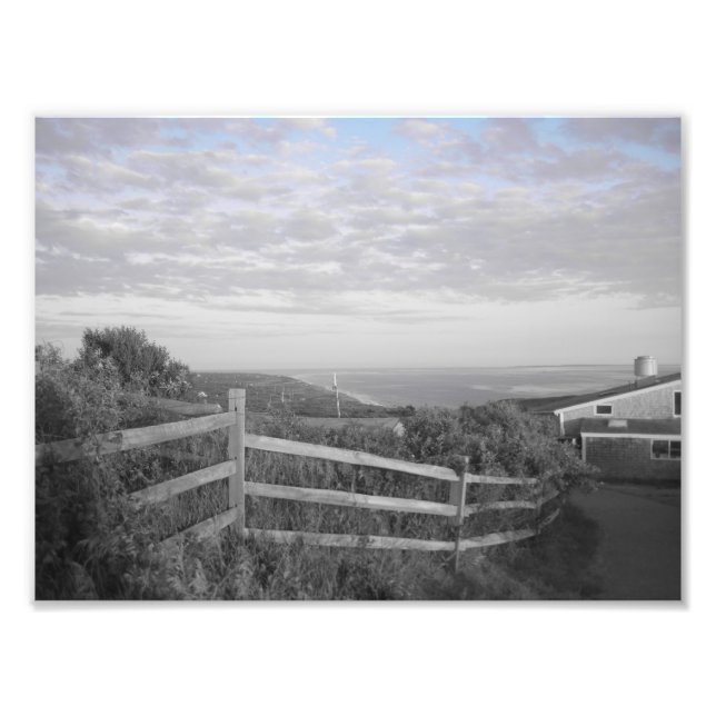 Martha's Vineyard i svartvitt Fototryck (Framsidan)