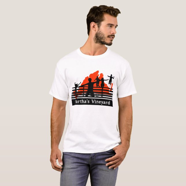 Martha's Vineyard Jump Jaw's Bridge OFFICIELL Tee (Hel framsida)