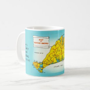 Martha's Vineyard Karta Anpassad Mugg