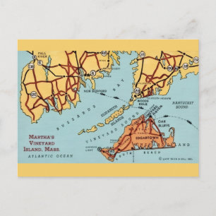Martha's Vineyard Kustkartpostkort Vykort