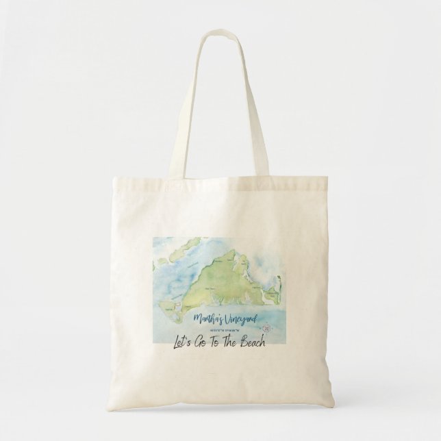Martha's Vineyard - Låt oss gå till stranden Tygkasse (Framsidan)