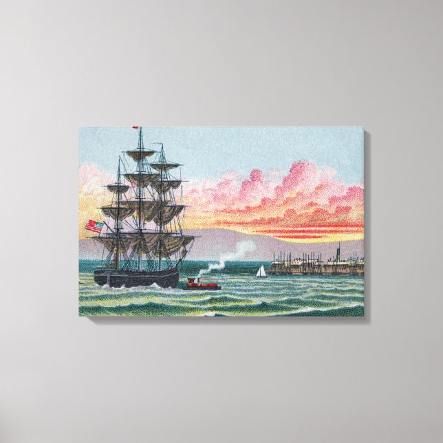 Martha's Vineyard Liten Inrullad Canvas (Framsida)