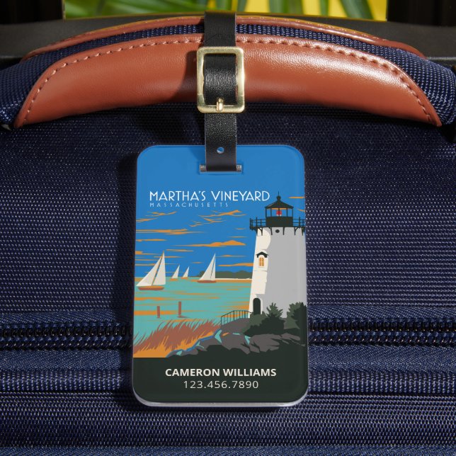 Martha's Vineyard, Massachusetts | fyr Bagagebricka (Framsida Insitu 2)