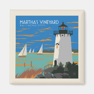 Martha's Vineyard, Massachusetts fyr Magnet