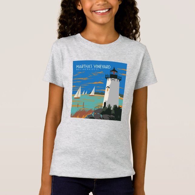 Martha's Vineyard, Massachusetts | fyr T Shirt (Framsida)