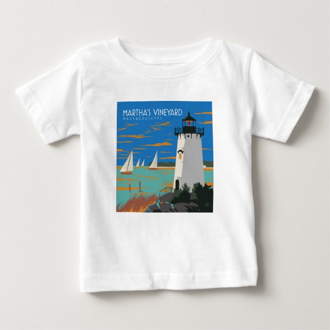 Martha's Vineyard, Massachusetts | fyr T Shirt (Framsida)