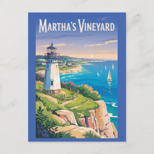 Martha's Vineyard Massachusetts fythouse Travel Vykort