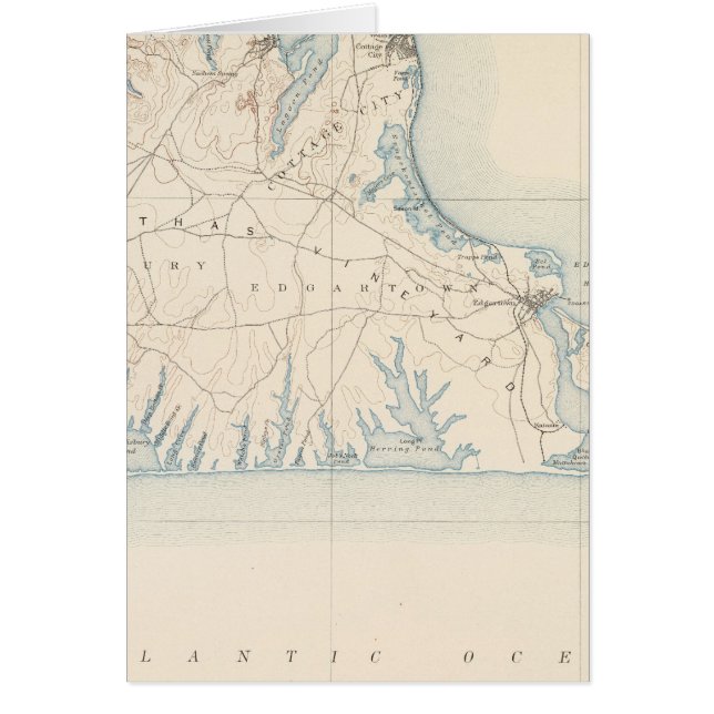 Martha's Vineyard, Massachusetts Hälsningskort (Framsidan)