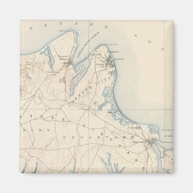 Martha's Vineyard, Massachusetts Magnet (Framsidan)