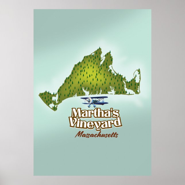 Martha's vineyard Massachusetts reseaffisch Poster (Framsidan)