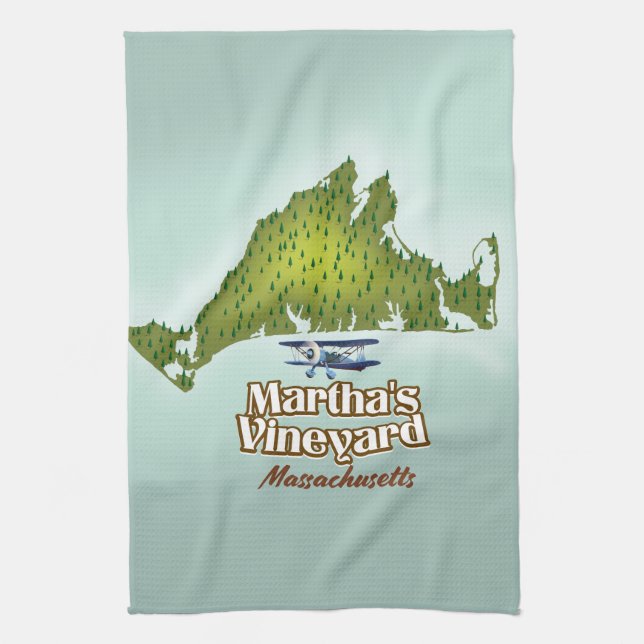 Martha's vineyard Massachusetts resemål Kökshandduk (Vertikal)