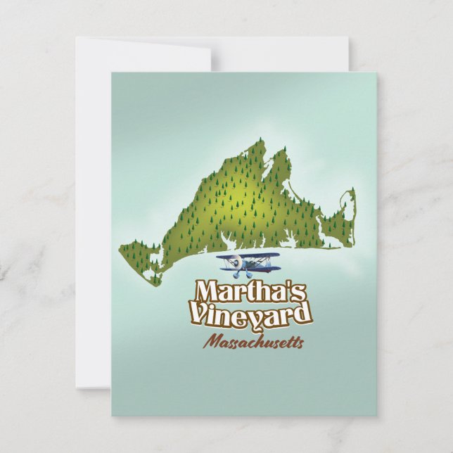 Martha's vineyard Massachusetts resemappaffisch (Framsida)