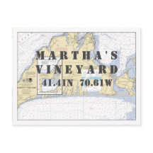 Martha's Vineyard Nautical Latitude Longitud