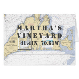 Martha's Vineyard Nautical Navigation Chart OBS Kort