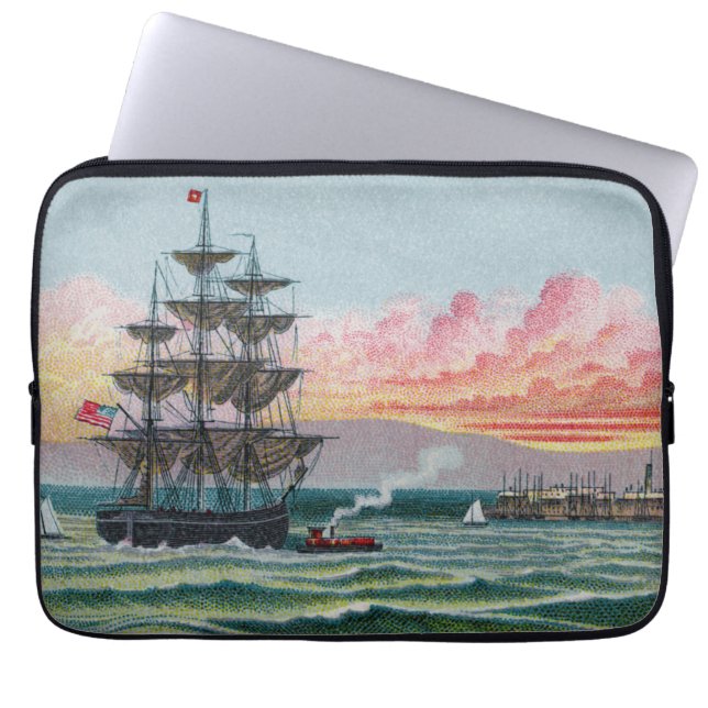 Martha's Vineyard Neoprenfodral för bärbar dator Laptop Sleeve (Framsidan)
