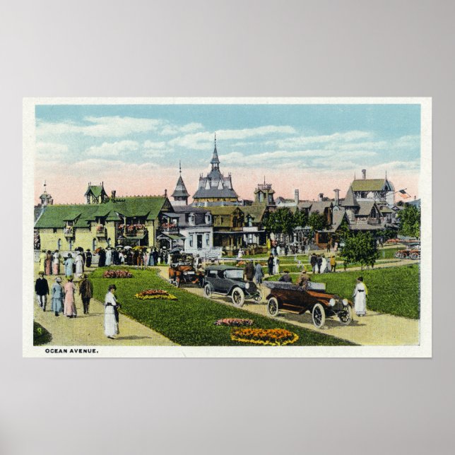 Martha's Vineyard, Ocean Avenue-vyn Poster (Framsidan)